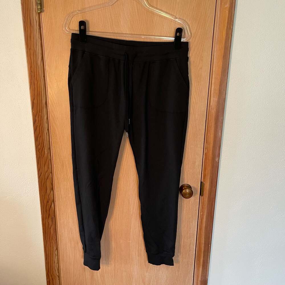 Zyia Perfection Jogger Pants Charcoal Black Size M Women's Elastic Waist